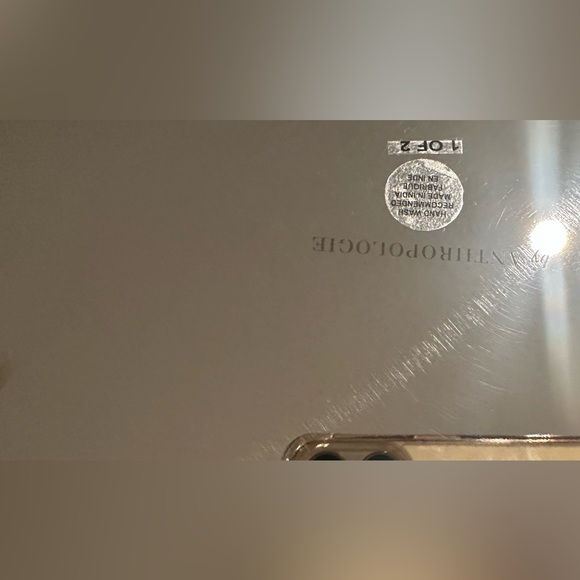 Anthropologie Arlo Chip & Dip Stainless Steel Platter NWT - Picture 6 of 11